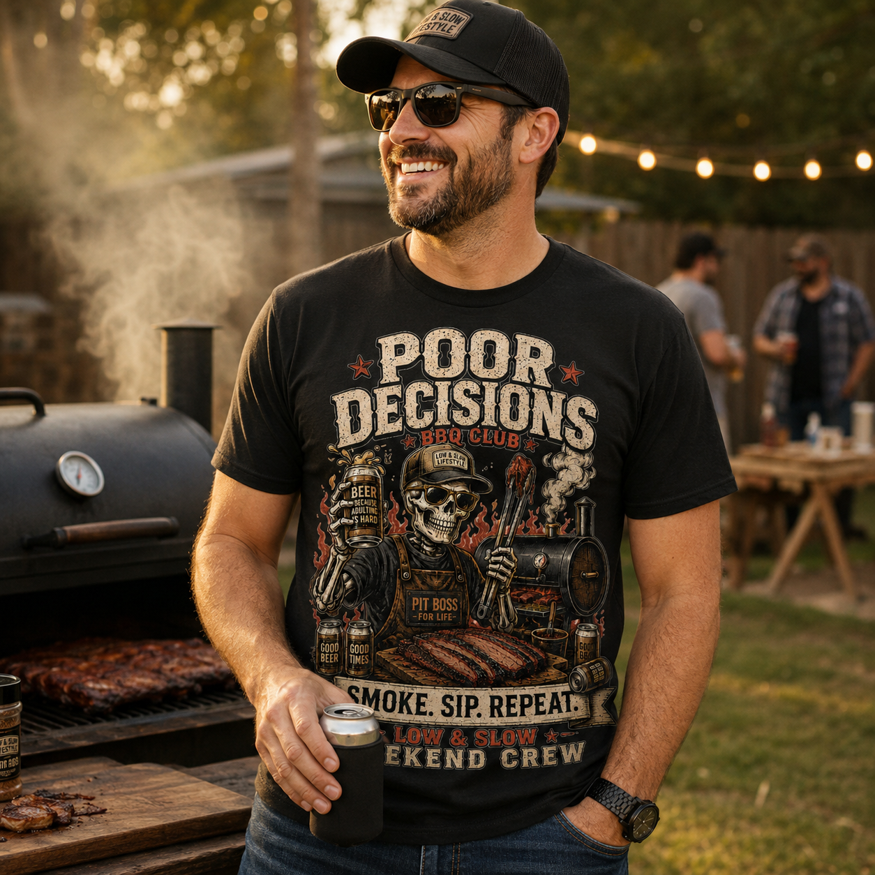 Poor Decisions BBQ Club Tee