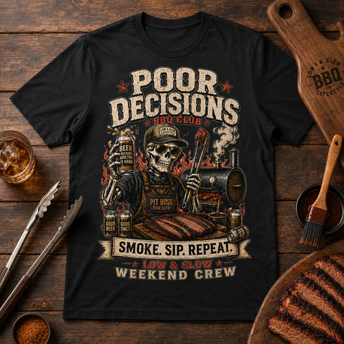Poor Decisions BBQ Club Tee