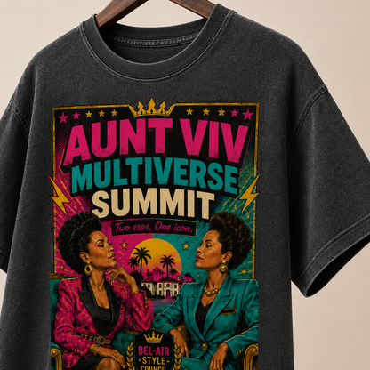 Aunt Viv Multiverse Summit Oversized Unisex Graphic Tee